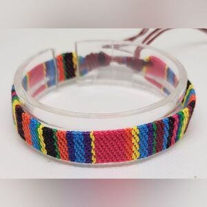 Men's bracelet striped punk new e76